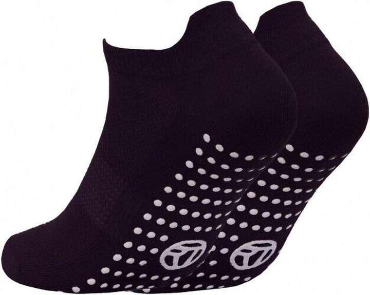 3 Pairs Ladies or Mens Sport Gym Yoga Non Slip Gripper Sole Trainer Liner Socks